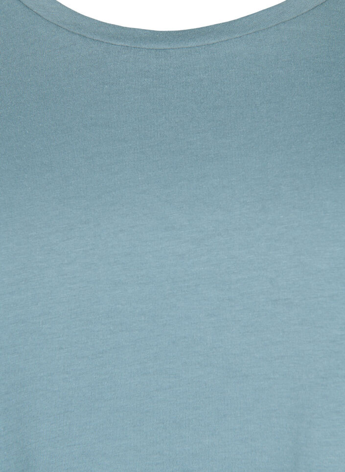 Lyhythihainen t-paita puuvillasekoitteesta, Sininen, Packshot image number 2
