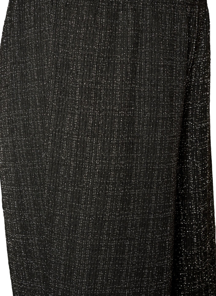 Suorat boucl&eacute;-housut, Musta, Packshot image number 2