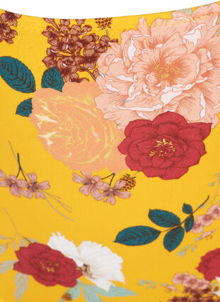 Korkeavyötäröinen bikinialaosa kukkakuosilla , Yellow Flower Print, Packshot image number 2