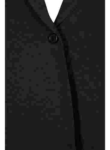 Yksinkertainen bleiseri napeilla ja koristetaskuilla , Dark Grey Melange, Packshot image number 2