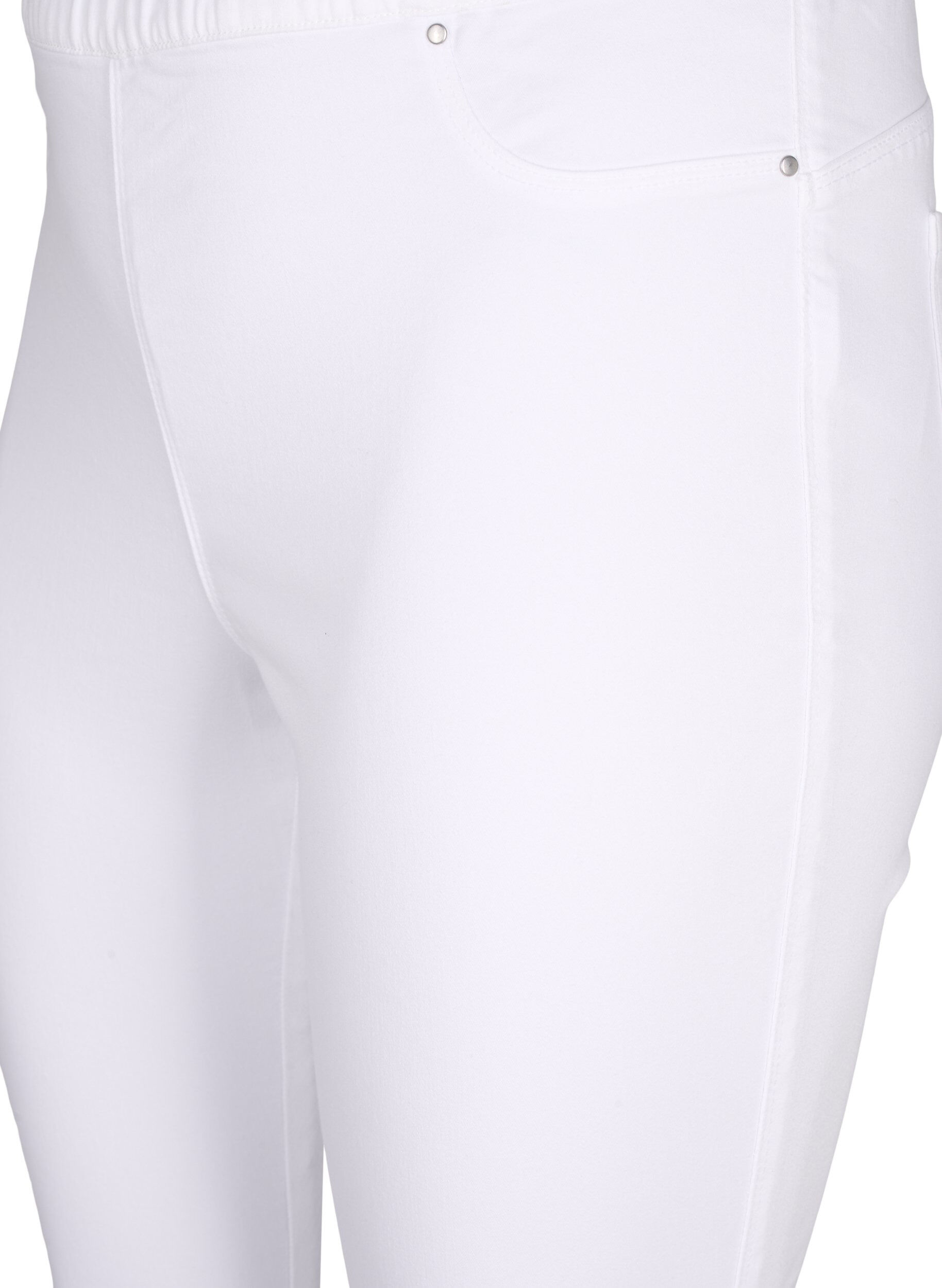 ZizziKorkeavy&ouml;t&auml;r&ouml;iset jeggingsit, Valkoinen, Packshot image number 2
