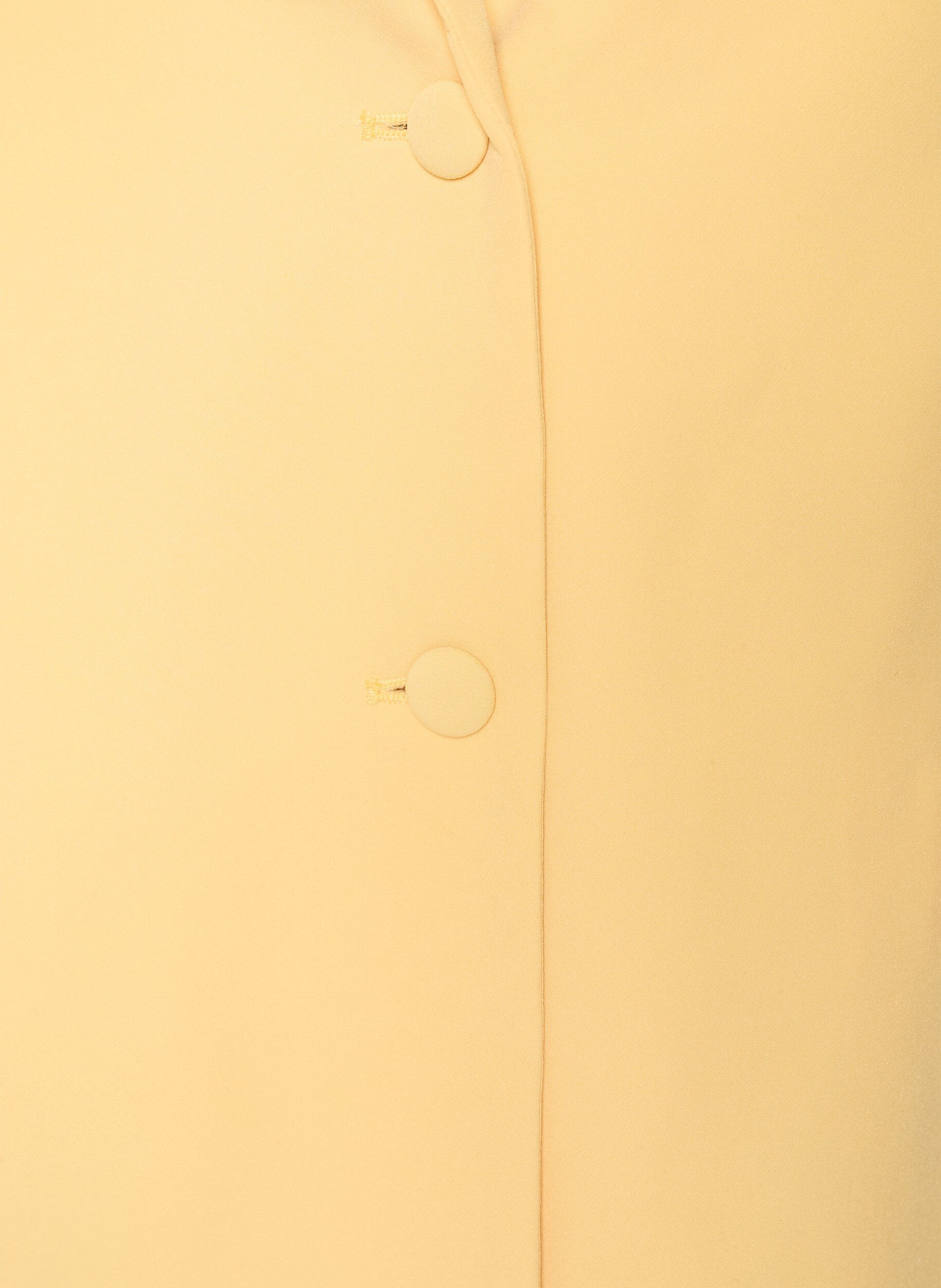 Zizzi Klassinen bleiseri napillisella kiinnityksell&auml;, Keltainen, Packshot image number 2