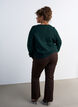 Neule glitterirusetilla, Vihre&auml;, Model image number 2