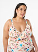  Kukallinen bikinien yl&auml;osa r&ouml;yhel&ouml;yksityiskohdilla, Beige, Model image number 0