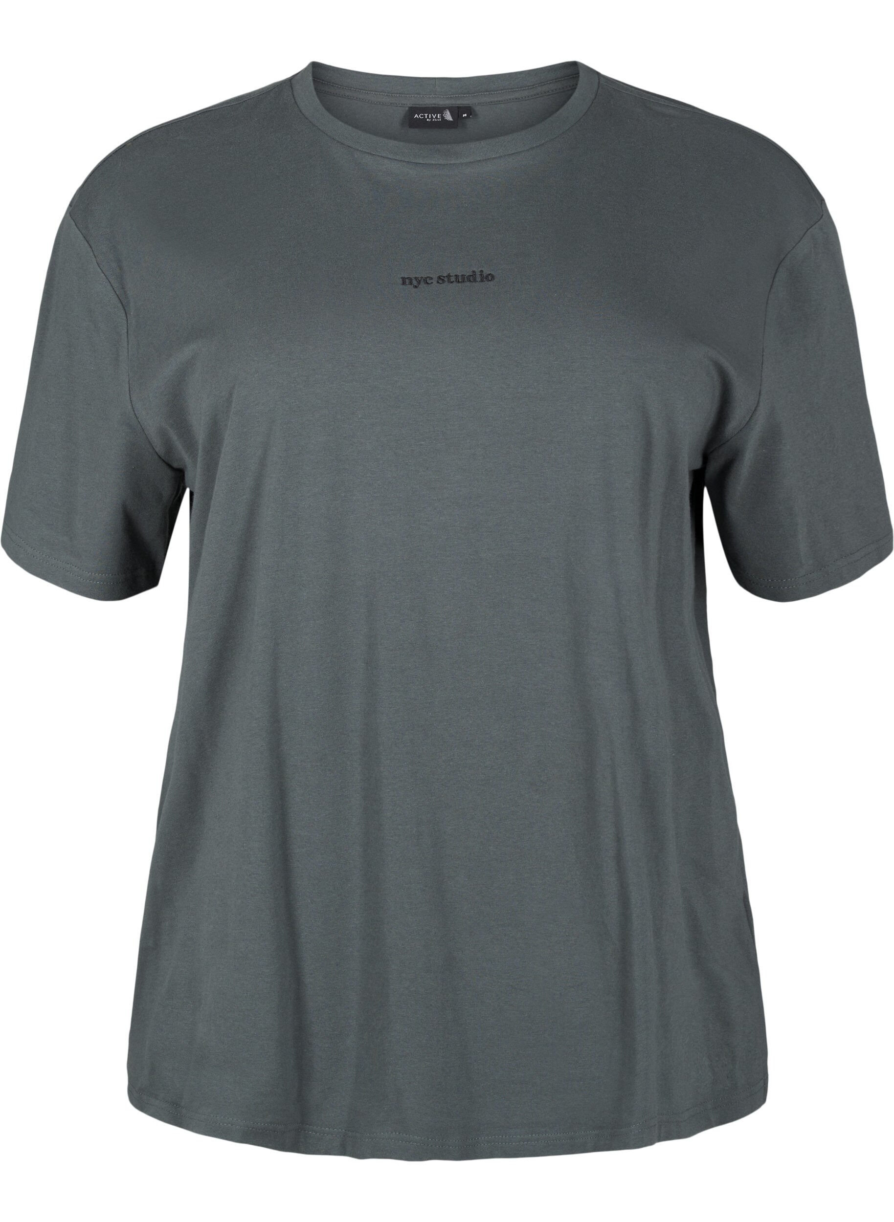 Zizzi Sporttinen T-paita luomupuuvillasta, , Packshot image number 0