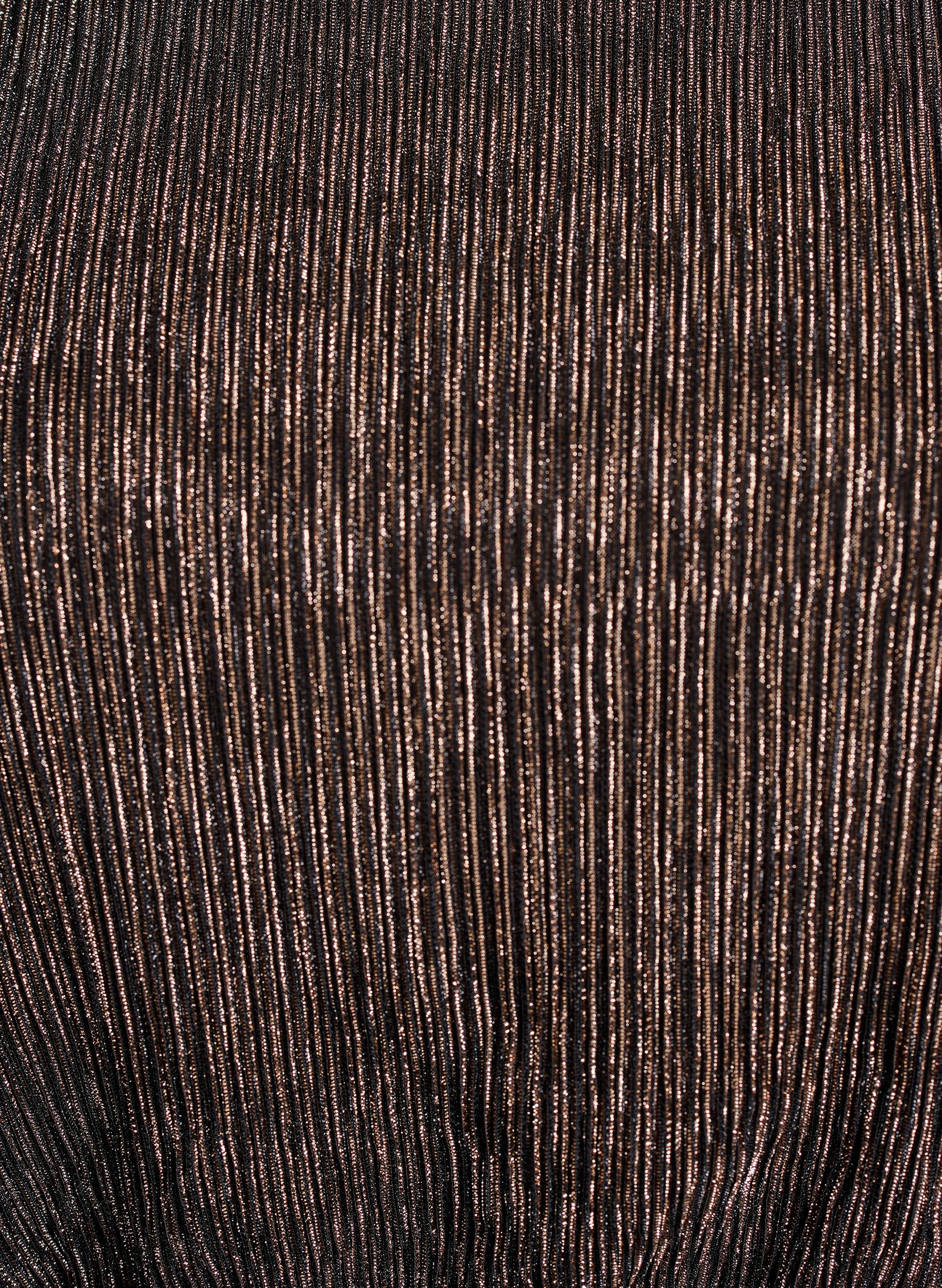 Zizzi Lyhyt mekko kimalle raidoilla ja pitk&auml;t hihat, Musta, Packshot image number 2