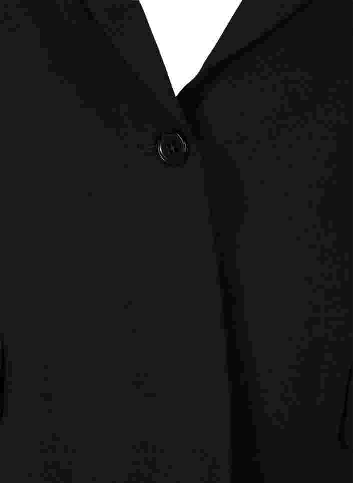 Klassinen bleiseri taskuilla, Black, Packshot image number 2