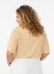 T-paita TENCEL&trade; Lyocellilla ja raidoilla, Keltainen, Model image number 2