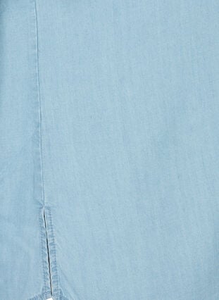 Lyhythihainen paita lyocell-kuidusta (TENCEL™), Light blue denim, Packshot image number 3