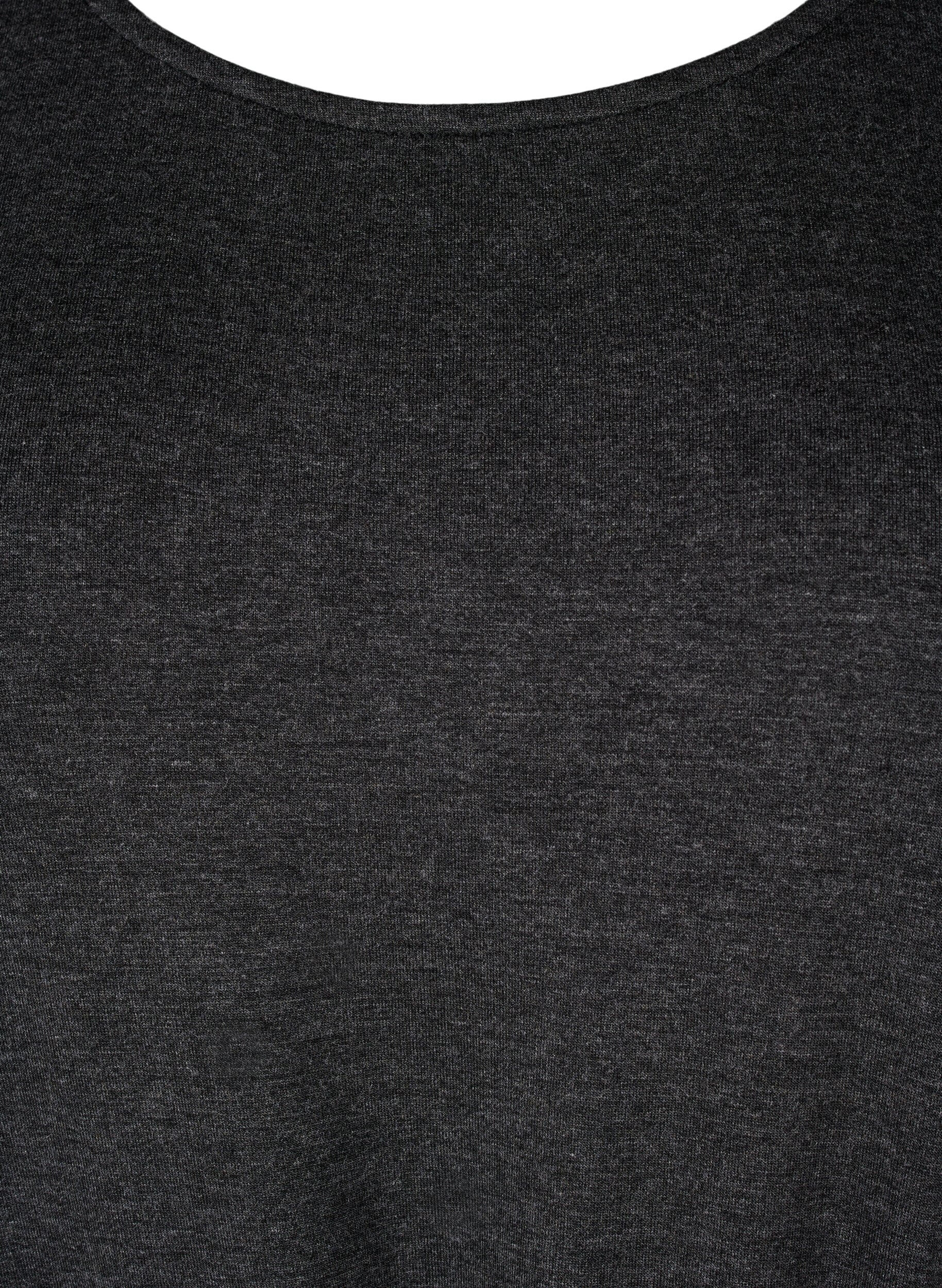 Zizzi Lyhyt trikoomekko solmittavalla vy&ouml;ll&auml;, Harmaa, Packshot image number 2