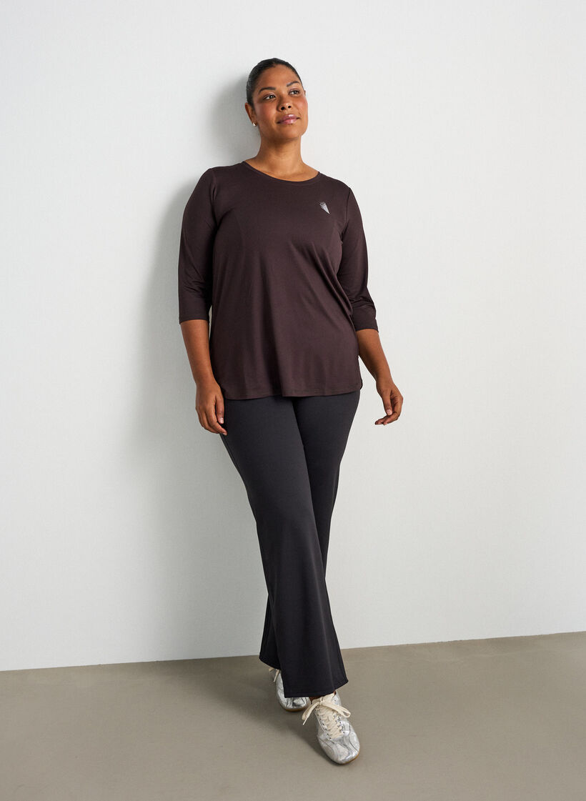 Treenipusero 3/4-hihoilla, Brown, Model image number 1