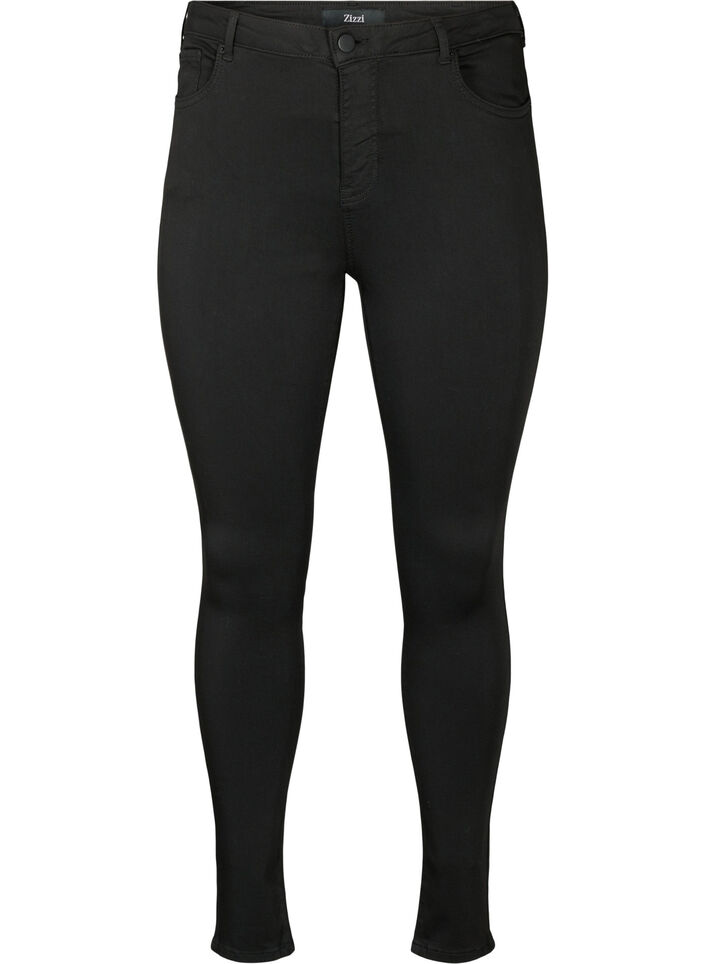 Stay black Amy -farkut korkealla vyötäröllä, Musta, Packshot image number 0