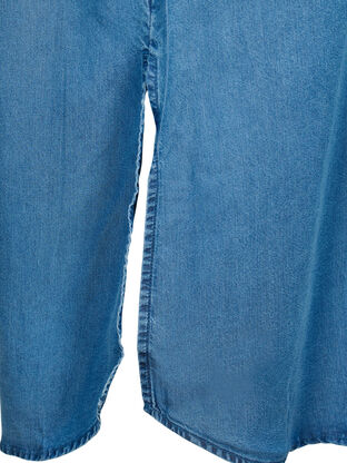 Lyocell-kuidusta (TENCEL™) valmistettu paitamekko lyhyillä hihoilla, Medium Blue Denim, Packshot image number 3