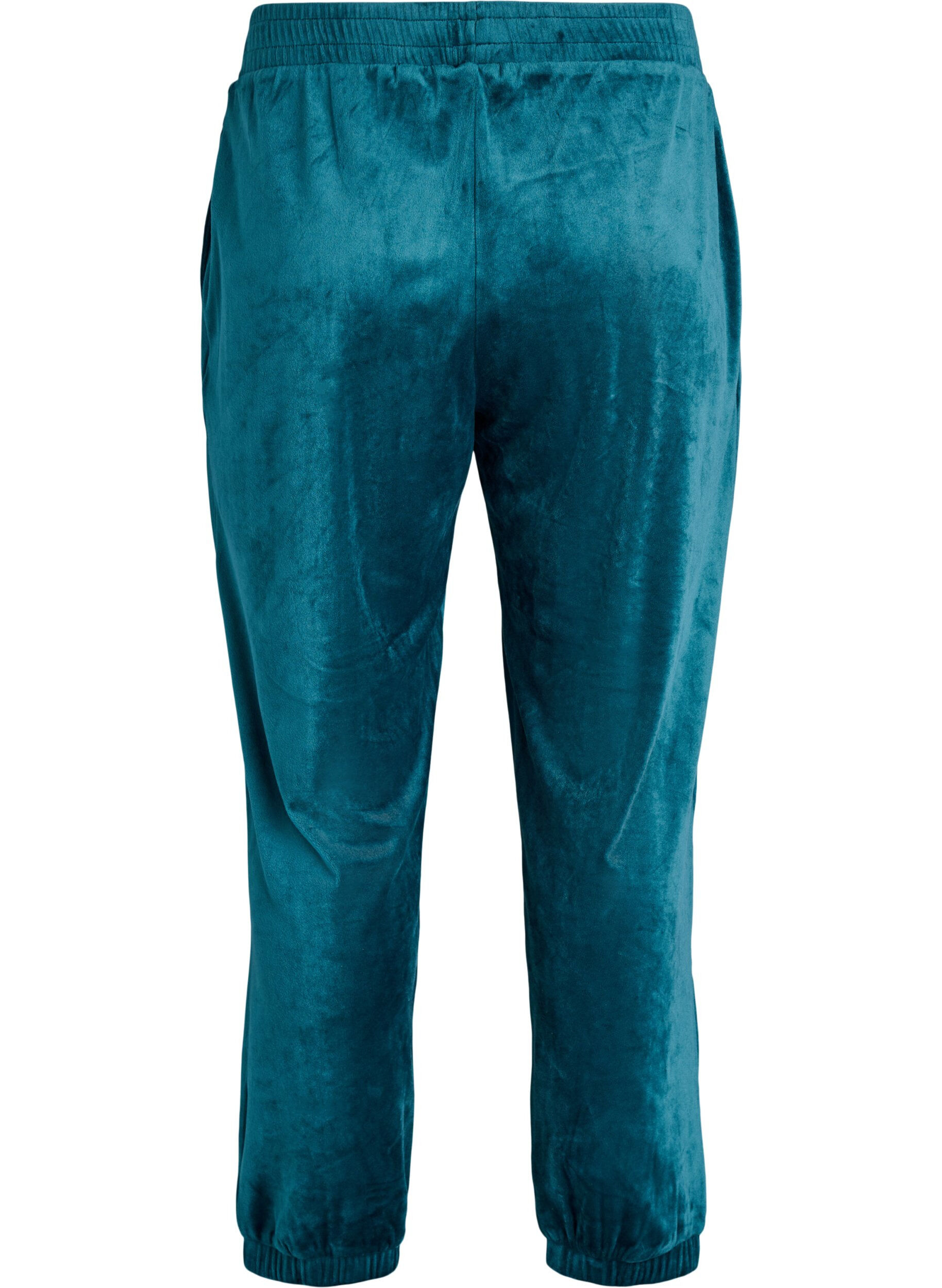 ZizziV&auml;lj&auml;t samettihousut, Vihre&auml;, Packshot image number 1