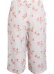 Culottes-housut kuosilla, Valkoinen, Packshot image number 1