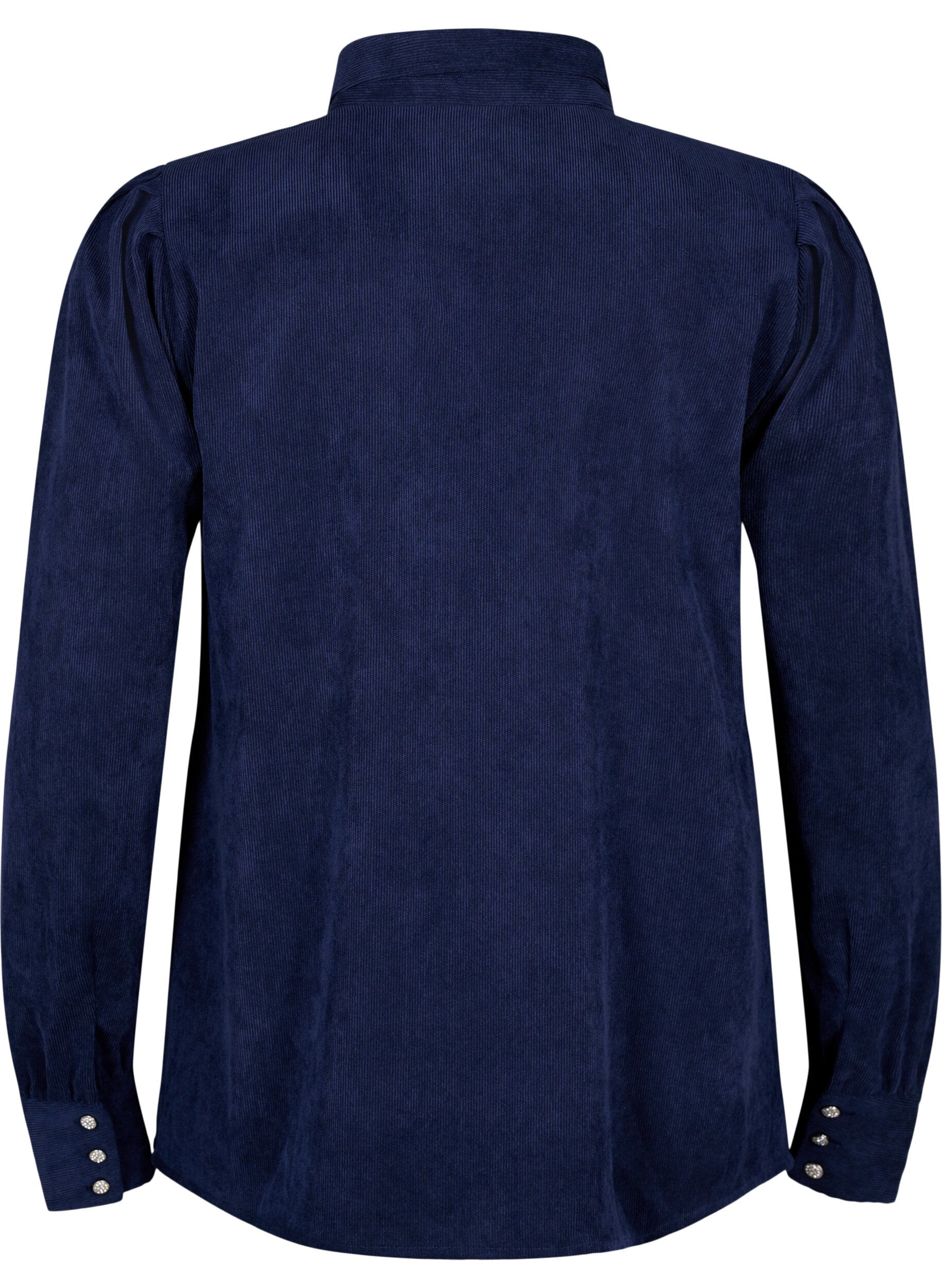 Zizzi Samettipaita strassinapeilla, Medieval Blue, Packshot image number 1