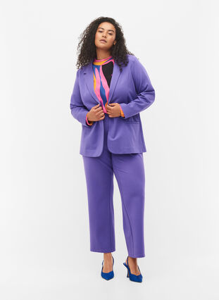 Leveät housut taskuilla , Ultra Violet, Model image number 0