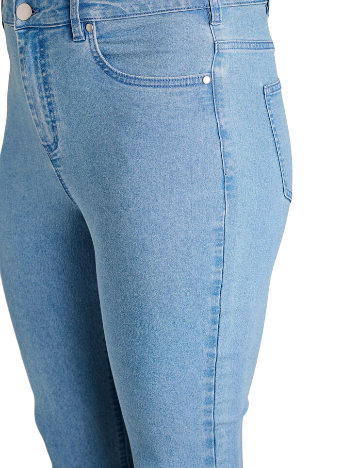 Amy korkea vy&ouml;t&auml;r&ouml;iset super slim fit -farkut, Sininen, Packshot image number 2
