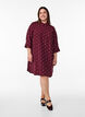 Lyhyt mekko kauluksella ja rintataskulla, Punainen, Model image number 1