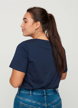 T-paita printillä, Navy Blazer/Rock, Model image number 1
