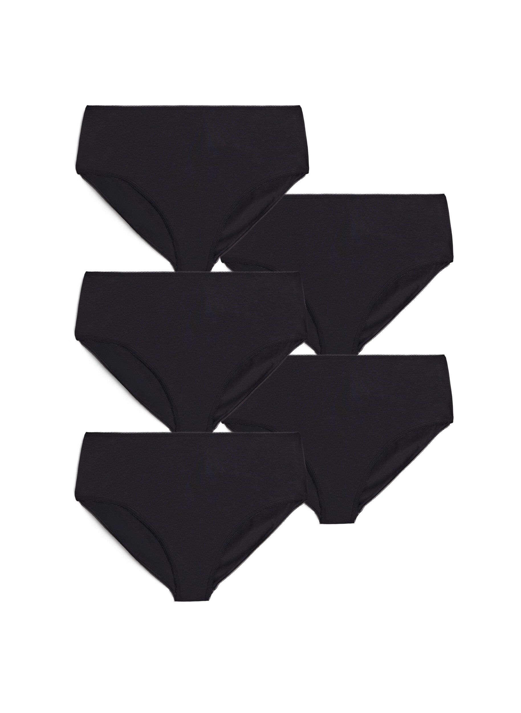 5-pack puuvillaiset alushousut normaalilla vy&ouml;t&auml;r&ouml;ll&auml;