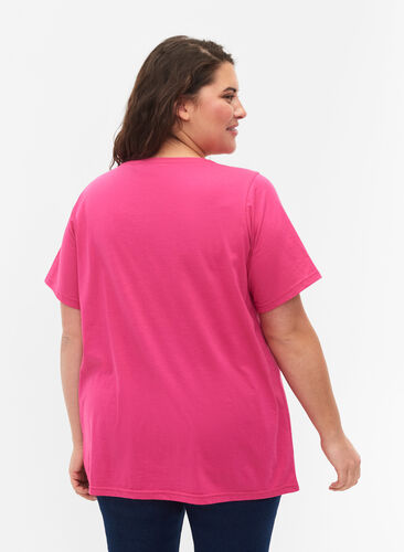 FLASH – kuviollinen t-paita, Raspberry Rose, Model image number 1