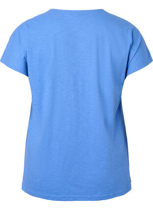 Puuvillainen t-paita lehtiprintillä, Ultramarine C Leaf, Packshot image number 1