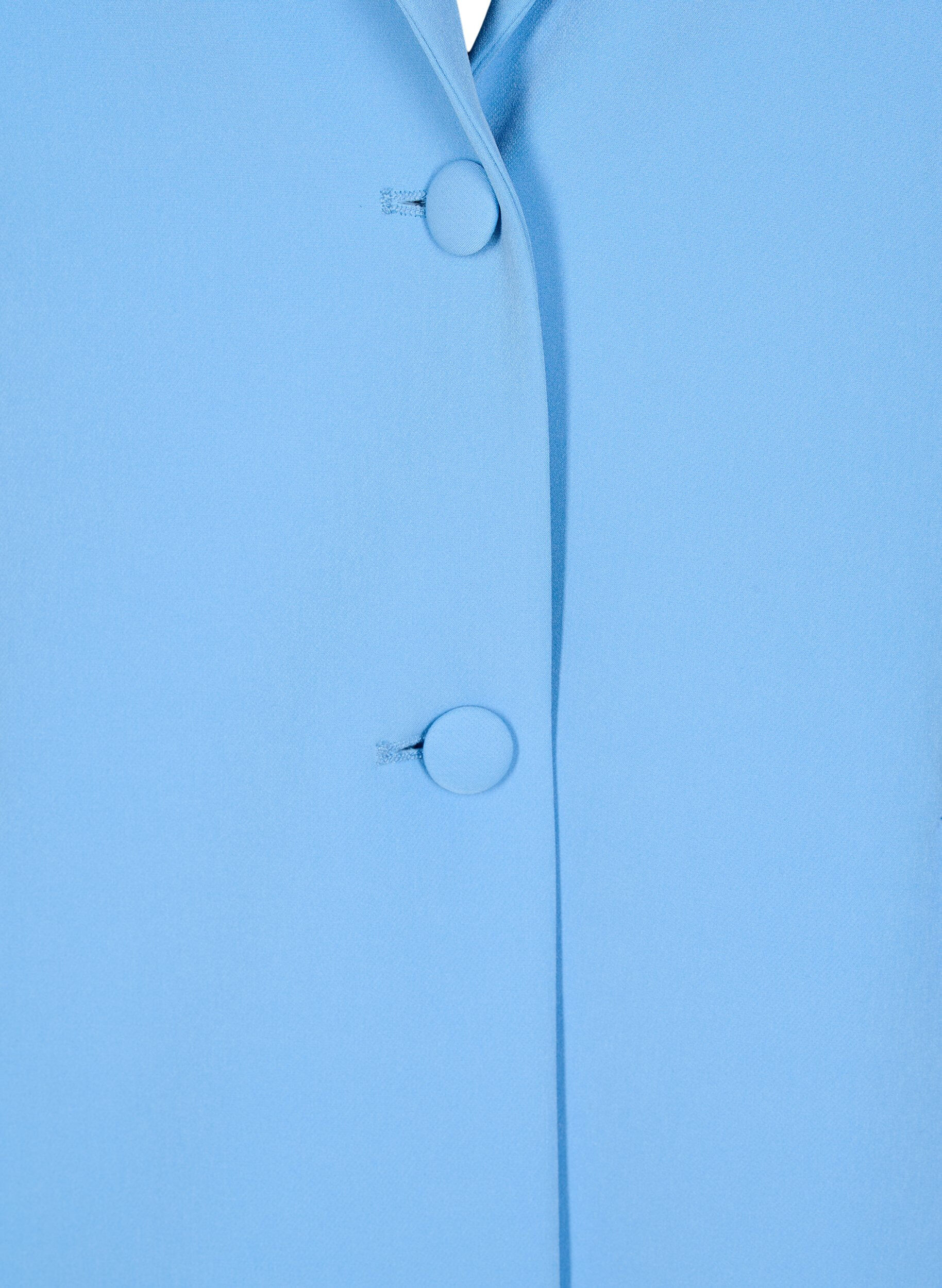 Zizzi Klassinen bleiseri nappikiinnityksell&auml;, Sininen, Packshot image number 2