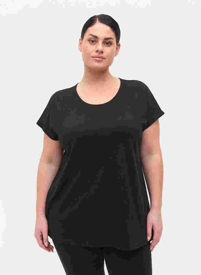 T-paita puuvillasekoitteesta, Black, Model