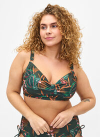 Kaarituelliset bikinirintaliivit painatuksella, Boheme Palm AOP, Model