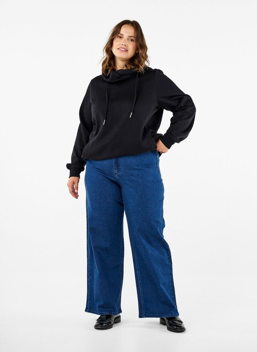 Leve&auml;lahkeiset farkut, Sininen, Model image number 0