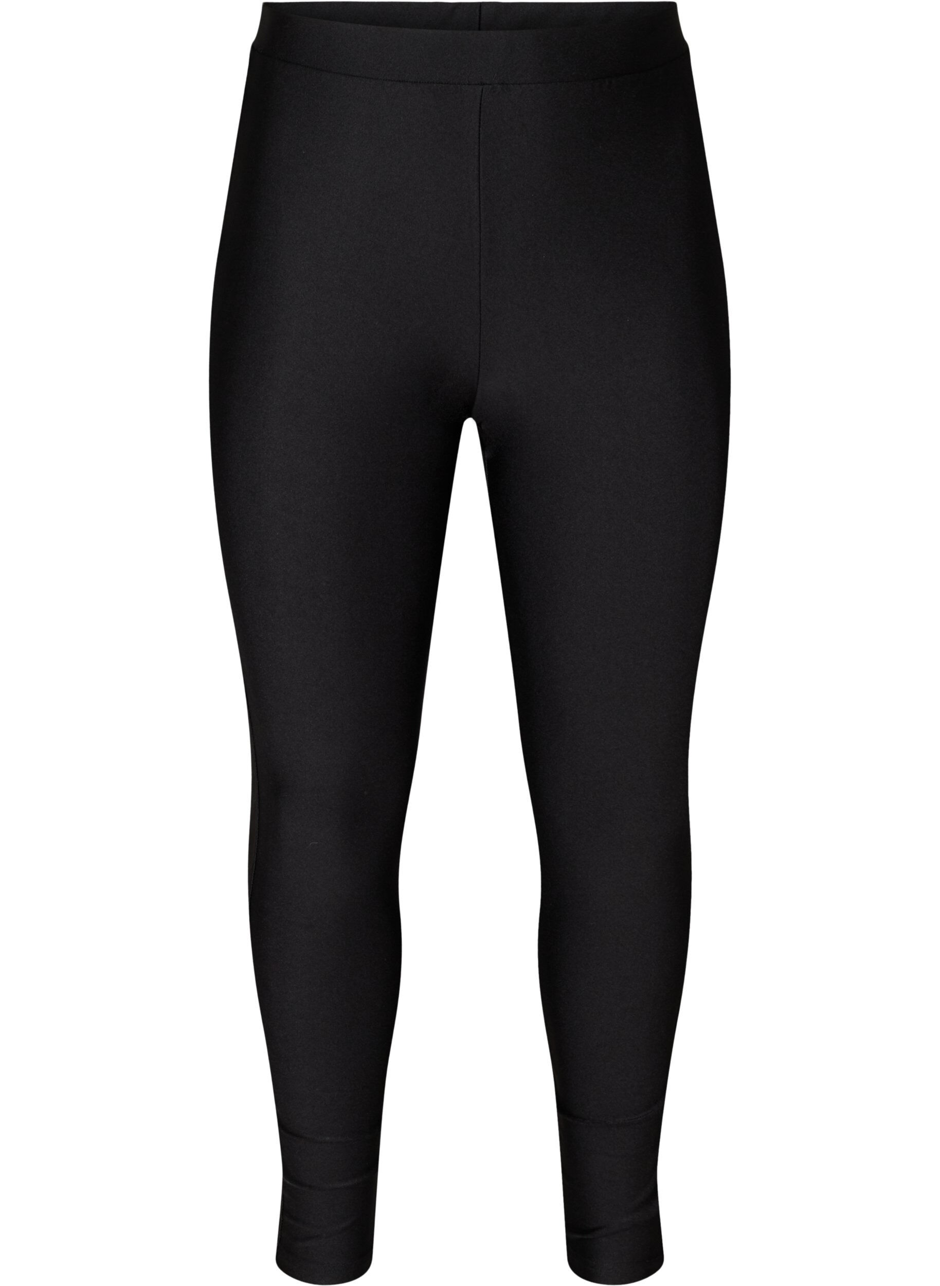 Zizzi Kiilt&auml;v&auml;t 7/8-pituiset leggingsit takataskuilla, Black, Packshot image number 0