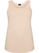 Yksiv&auml;rinen perus paita puuvillasta, Beige, Packshot image number 0