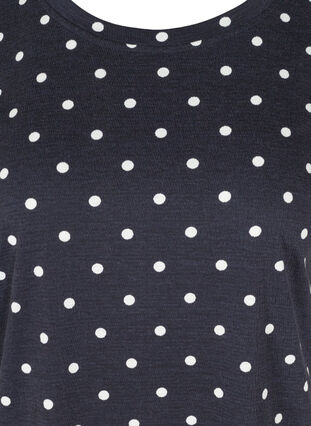 Pilkullinen t-paita puhvihihoilla, NS w. White Dots, Packshot image number 2