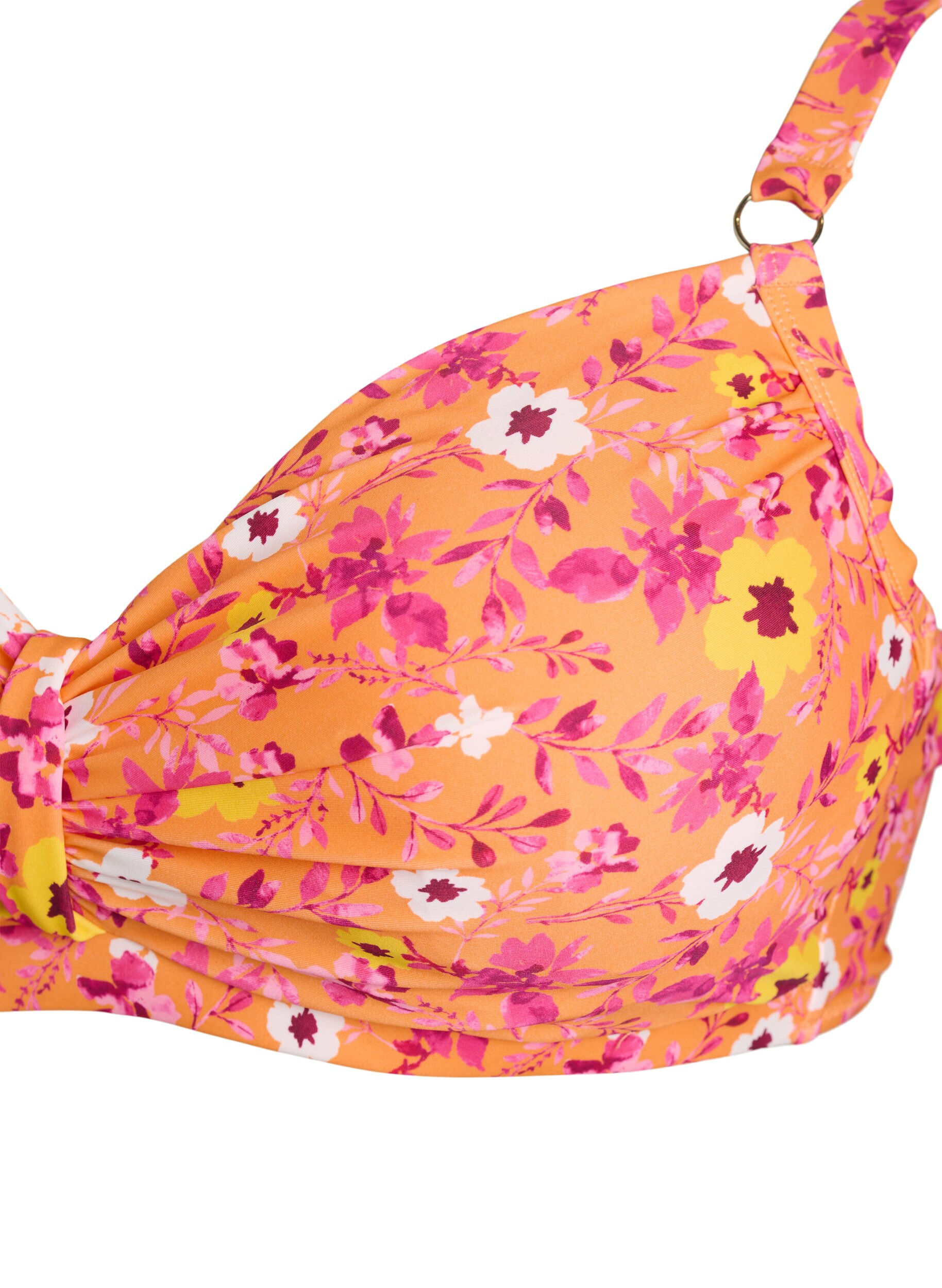 ZizziKaarituelliset bikiniyl&auml;osa kuosilla, Oranssi, Packshot image number 2