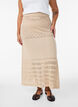 Neulehame silmukkakirjailulla, Beige, Model image number 2