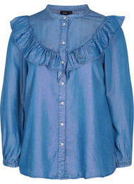 Pitkähihainen paita lyocell-kuidusta (TENCEL™), Blue denim