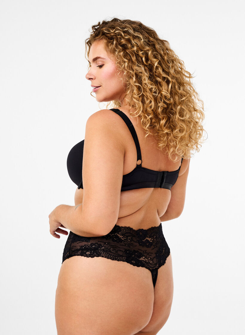 Stringialushousut 2-pack, Musta, Model image number 2