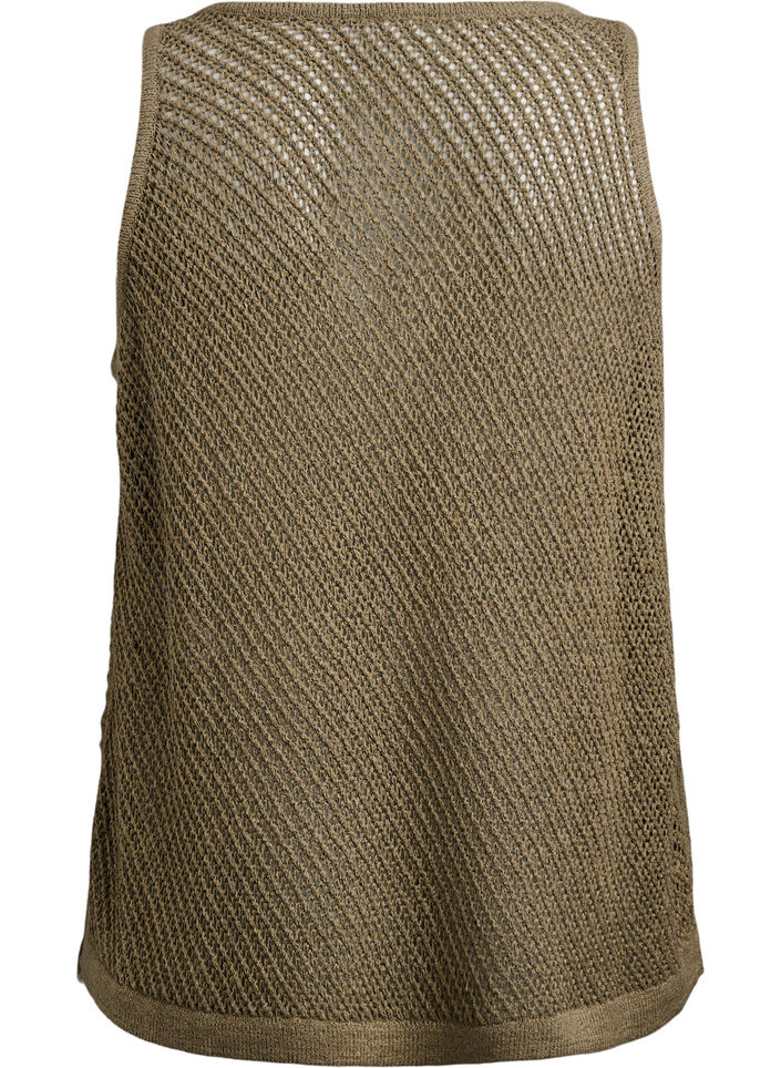 FLASH - Hihaton neuletoppi v-kauluksella, Vihreä, Packshot image number 1