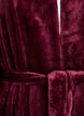 Aamutakki pehme&auml;&auml; velouria taskuilla, Tumma Bordeaux, Packshot image number 2
