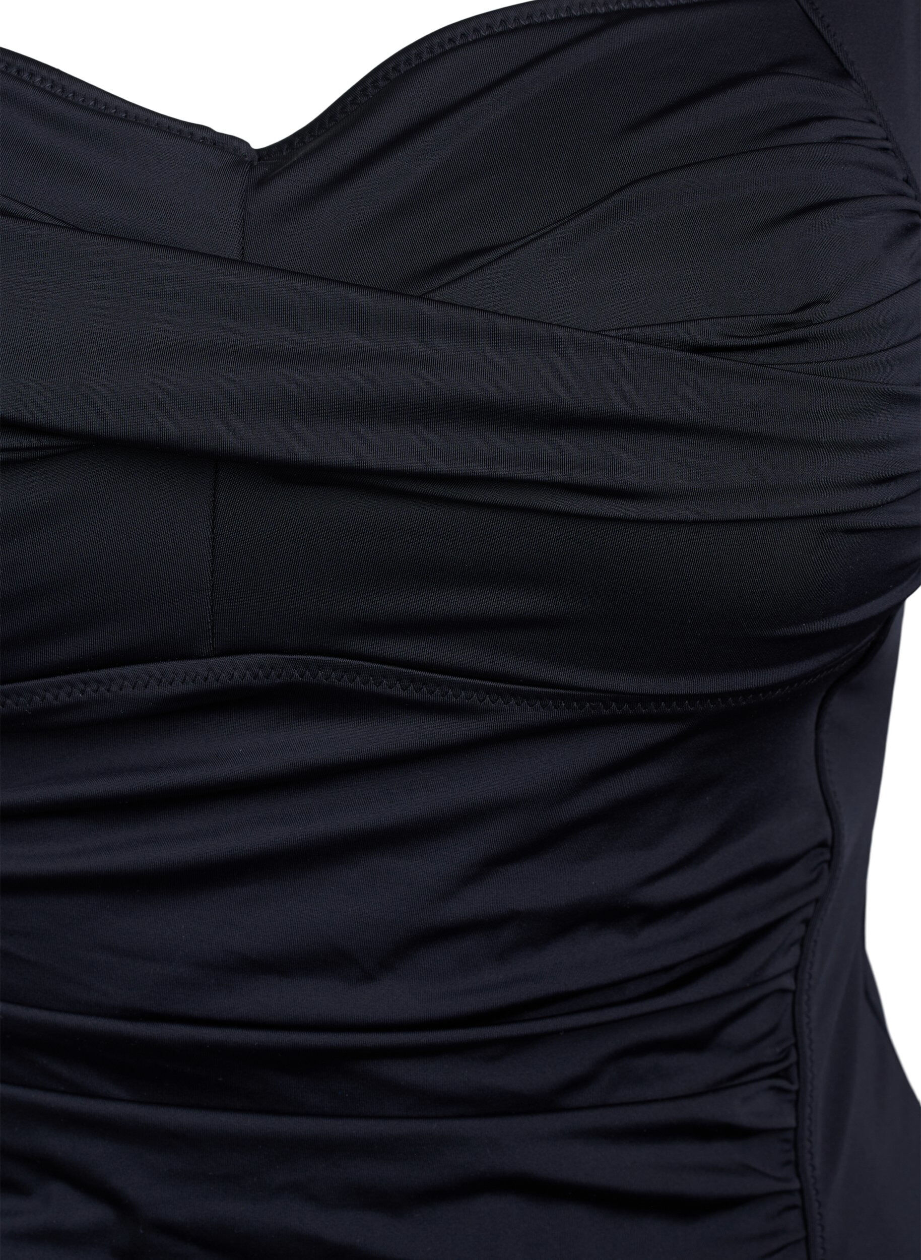 Zizzi Tankini laskoksilla, Musta, Packshot image number 2