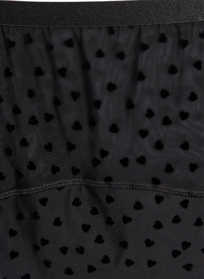 Mesh-hipsterit sydändetaleilla, Musta, Packshot image number 2