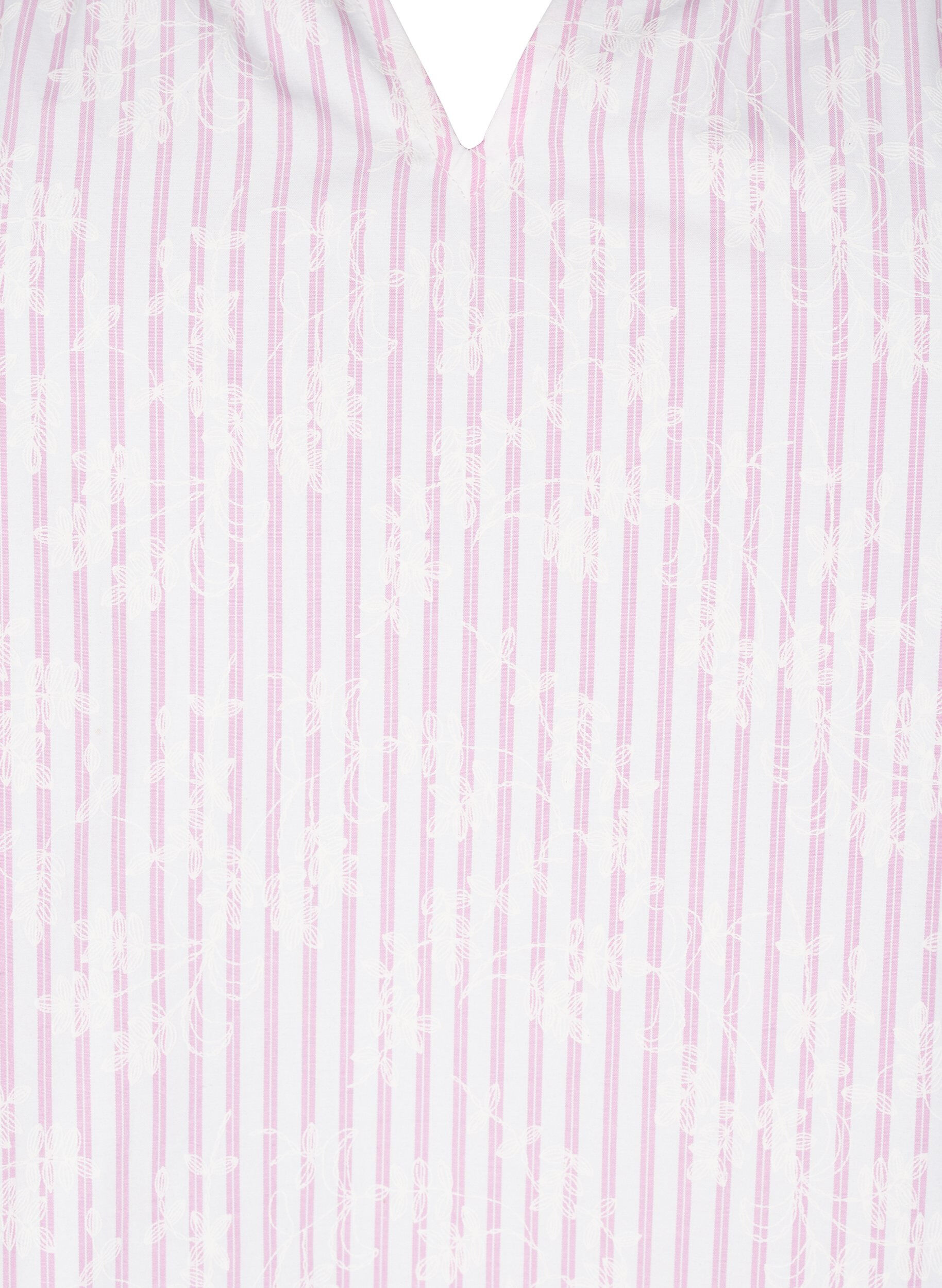 Zizzi Hihaton pusero, jossa on raitoja ja kukkakuvioita, Vaaleanpunainen, Packshot image number 2