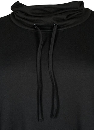 Trikoomekko, jossa korkea kaulus ja taskut, Black, Packshot image number 2