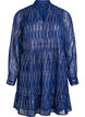 Lyhyt juhlamekko glitterkuviolla, Sininen, Packshot image number 0