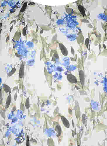 Pitkähihainen pusero kuosilla, Blue Flower AOP, Packshot image number 2