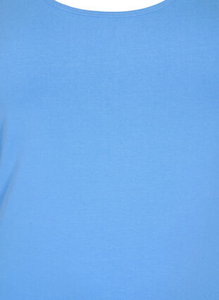 Yksivärinen perus paita puuvillasta, Ultramarine, Packshot image number 2