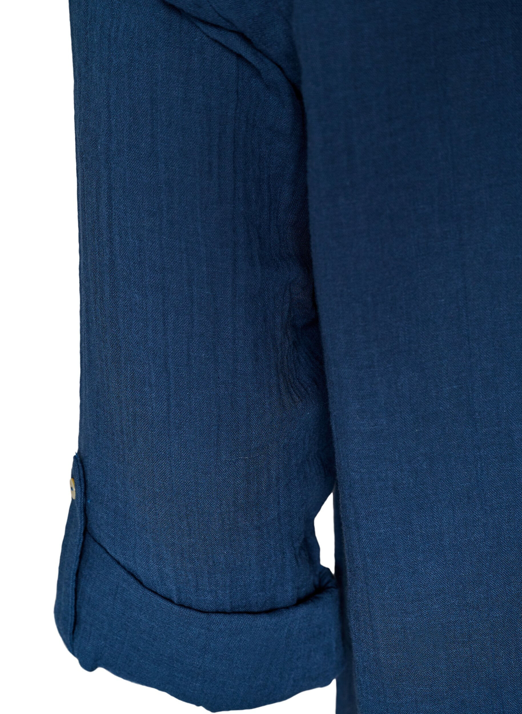 ZizziPuuvillamusliinitunika brodeeratulla pitsill&auml;, Sininen, Packshot image number 3