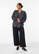 Pusero smock-kalvosimilla ja v-p&auml;&auml;ntiell&auml;, Harmaa, Model image number 1