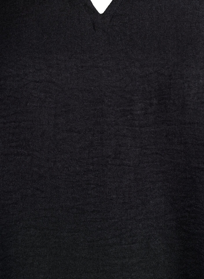 Tunika, jossa on pyöreä kaula-aukko, Musta, Packshot image number 2